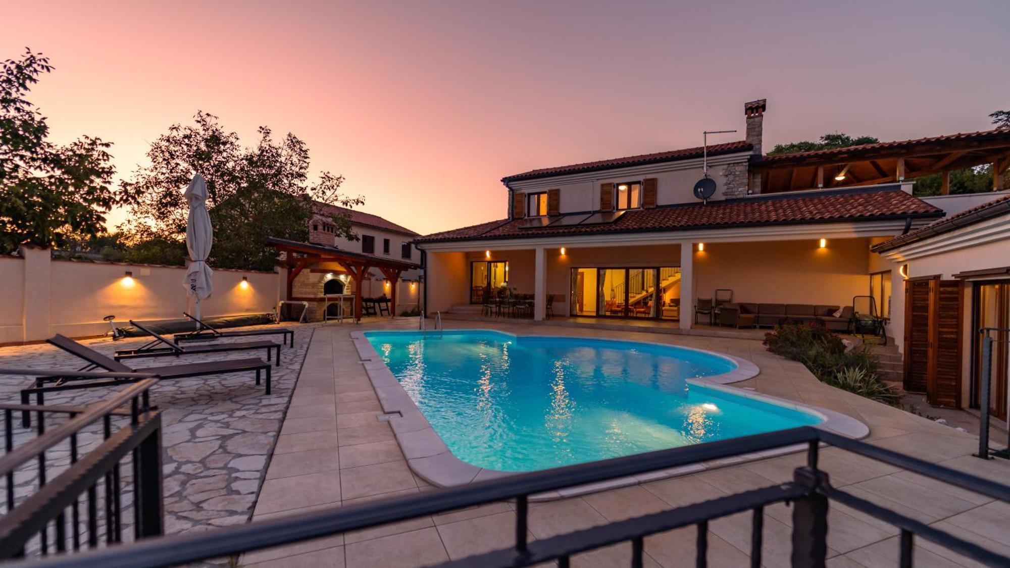 Villa Arton Heated Swimming-Pool Žminj Екстериор снимка