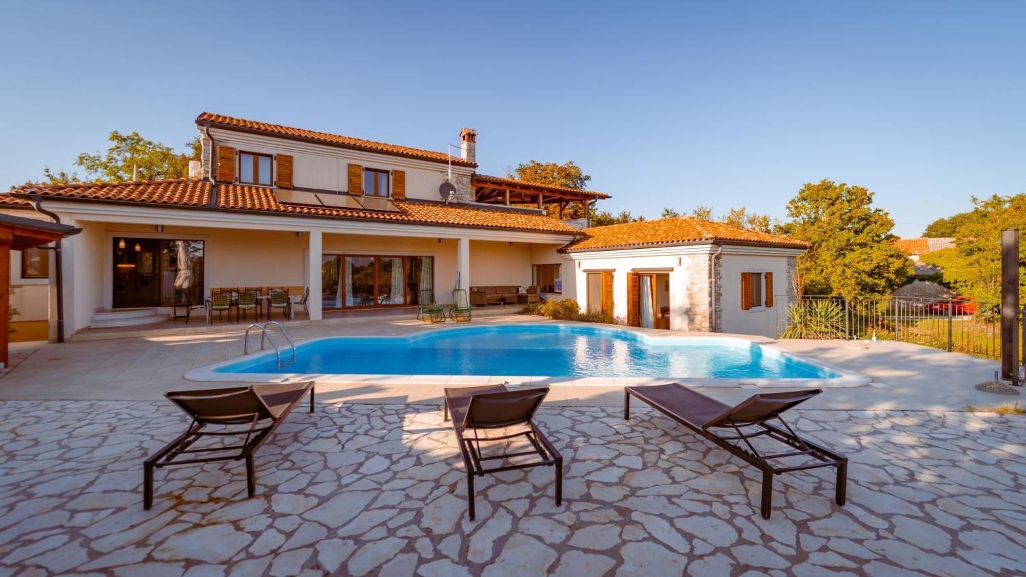 Villa Arton Heated Swimming-Pool Žminj Екстериор снимка