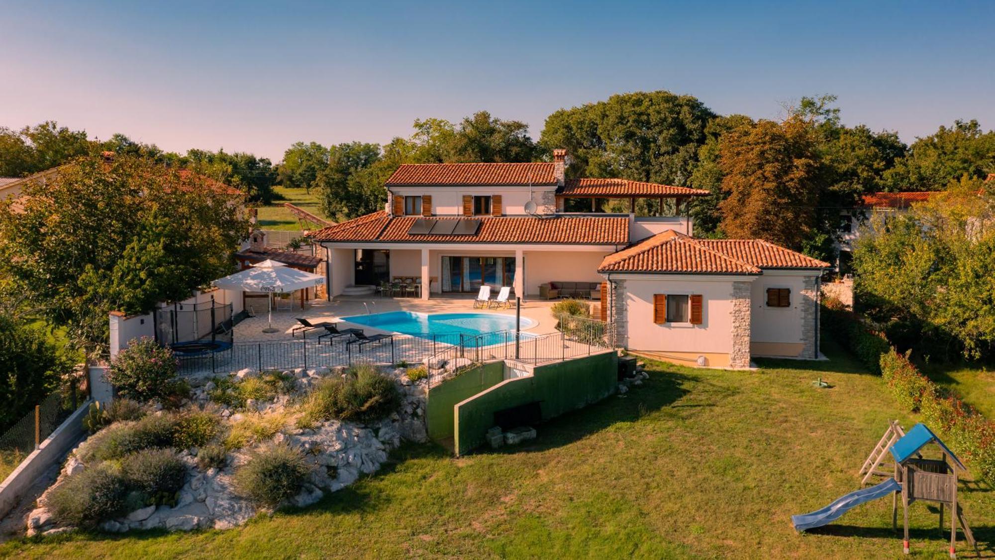 Villa Arton Heated Swimming-Pool Žminj Екстериор снимка